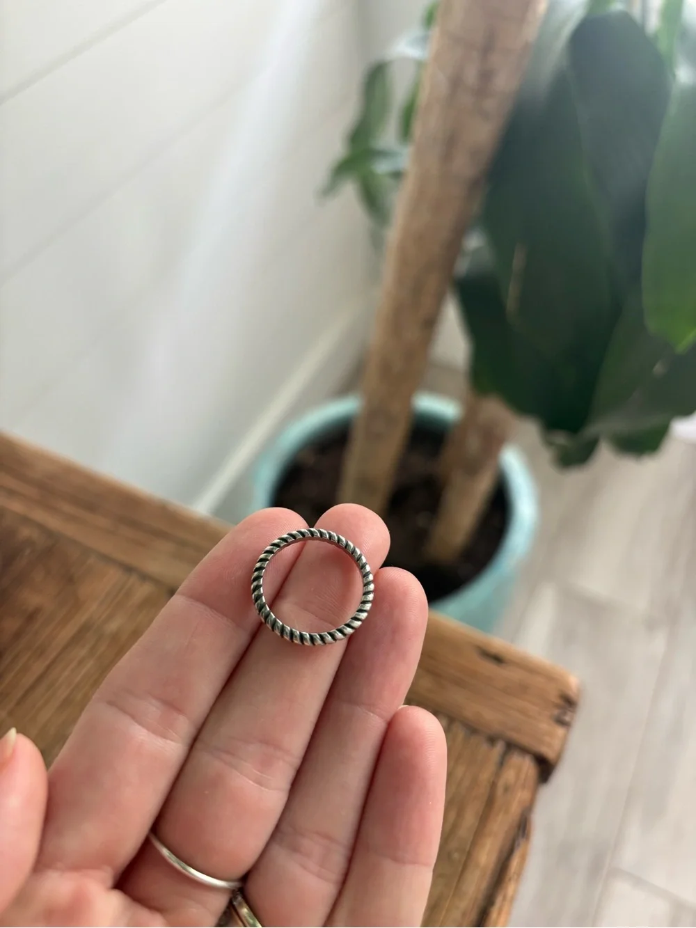 James Avery retired Sterling Silver Twisted Rope Band Ring